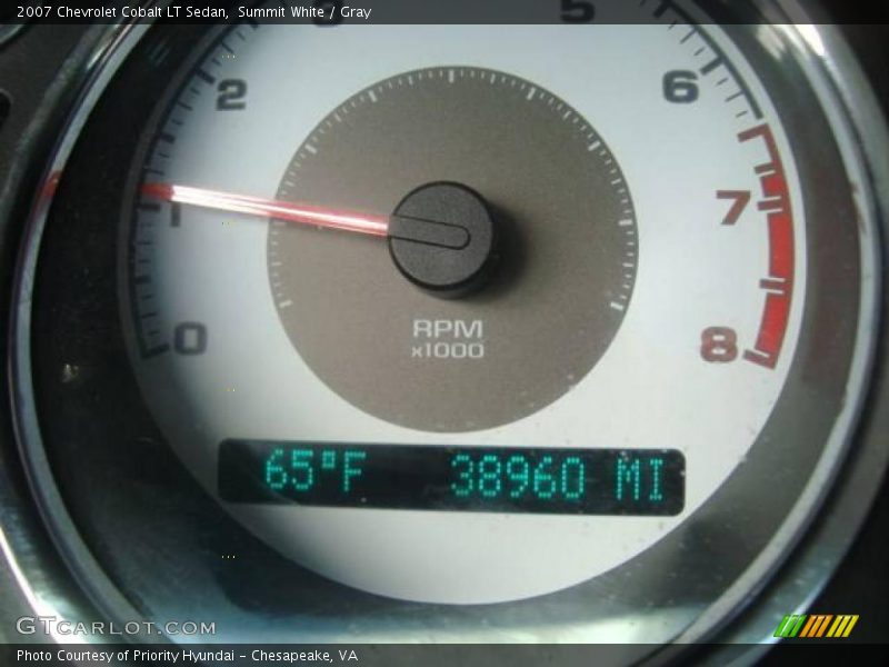 Summit White / Gray 2007 Chevrolet Cobalt LT Sedan