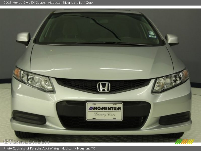 Alabaster Silver Metallic / Gray 2013 Honda Civic EX Coupe