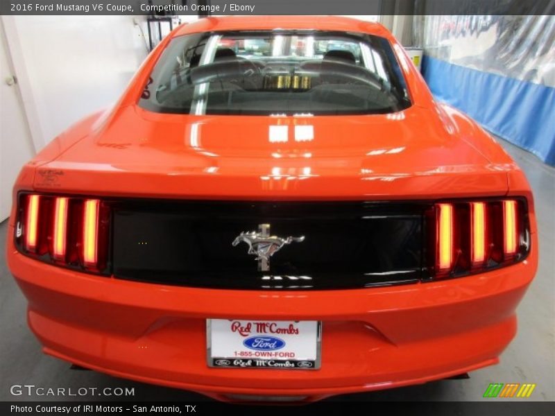 Competition Orange / Ebony 2016 Ford Mustang V6 Coupe
