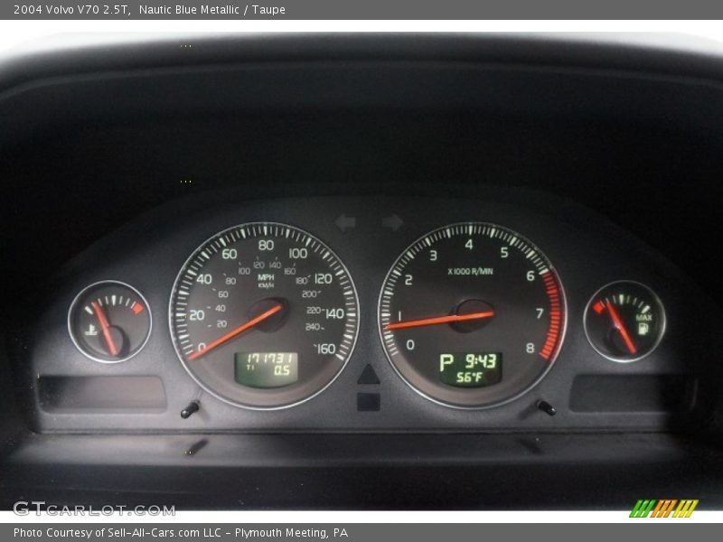 Nautic Blue Metallic / Taupe 2004 Volvo V70 2.5T