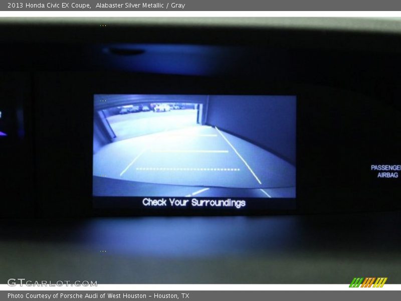 Alabaster Silver Metallic / Gray 2013 Honda Civic EX Coupe