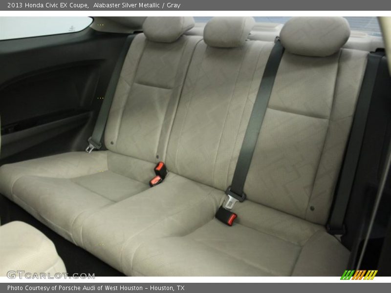 Alabaster Silver Metallic / Gray 2013 Honda Civic EX Coupe