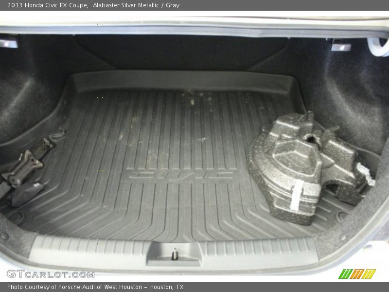 Alabaster Silver Metallic / Gray 2013 Honda Civic EX Coupe