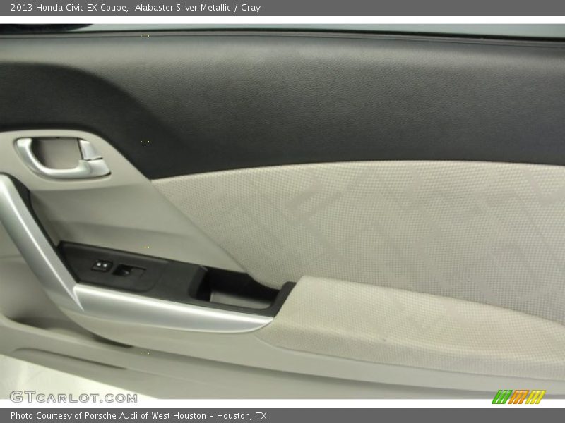 Alabaster Silver Metallic / Gray 2013 Honda Civic EX Coupe
