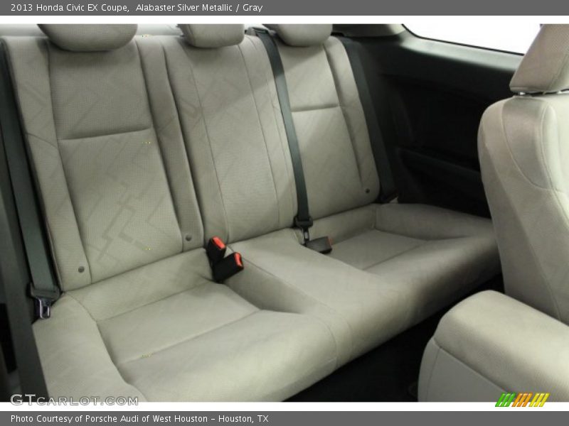 Alabaster Silver Metallic / Gray 2013 Honda Civic EX Coupe