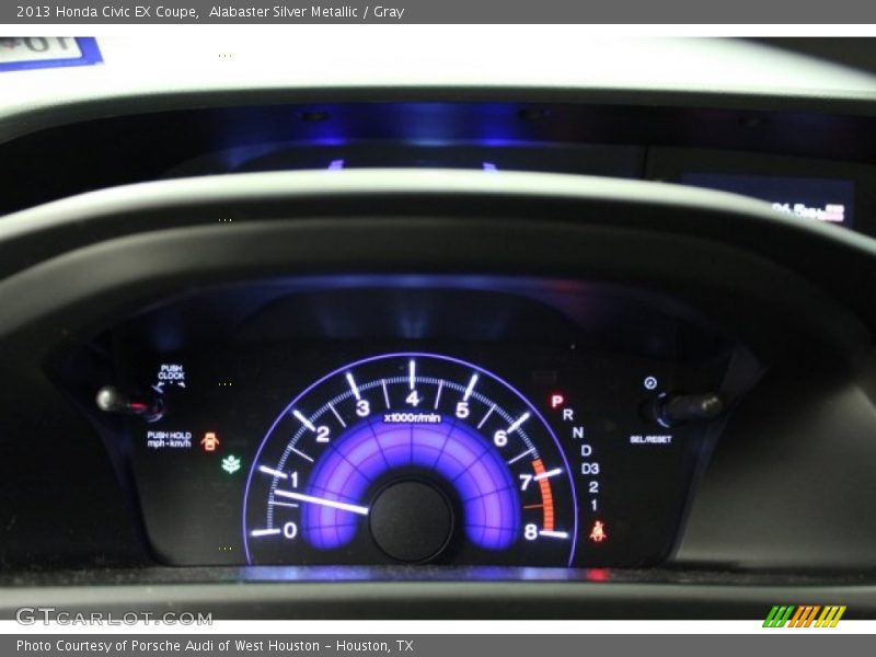 Alabaster Silver Metallic / Gray 2013 Honda Civic EX Coupe