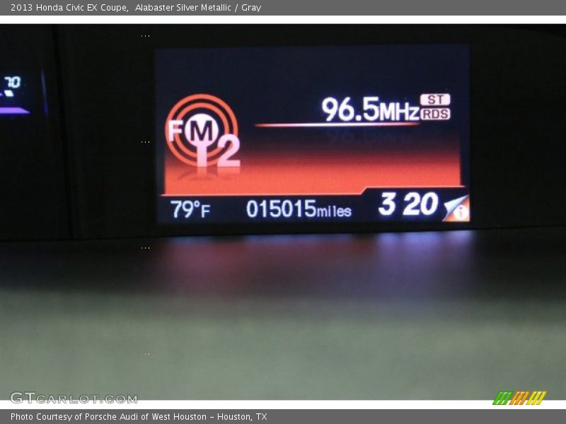 Alabaster Silver Metallic / Gray 2013 Honda Civic EX Coupe