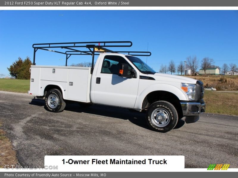 Oxford White / Steel 2012 Ford F250 Super Duty XLT Regular Cab 4x4