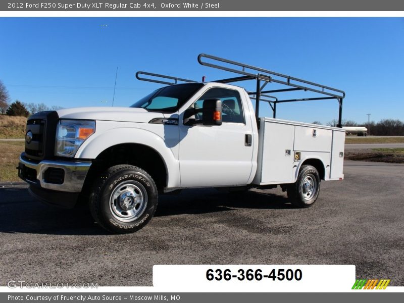 Oxford White / Steel 2012 Ford F250 Super Duty XLT Regular Cab 4x4