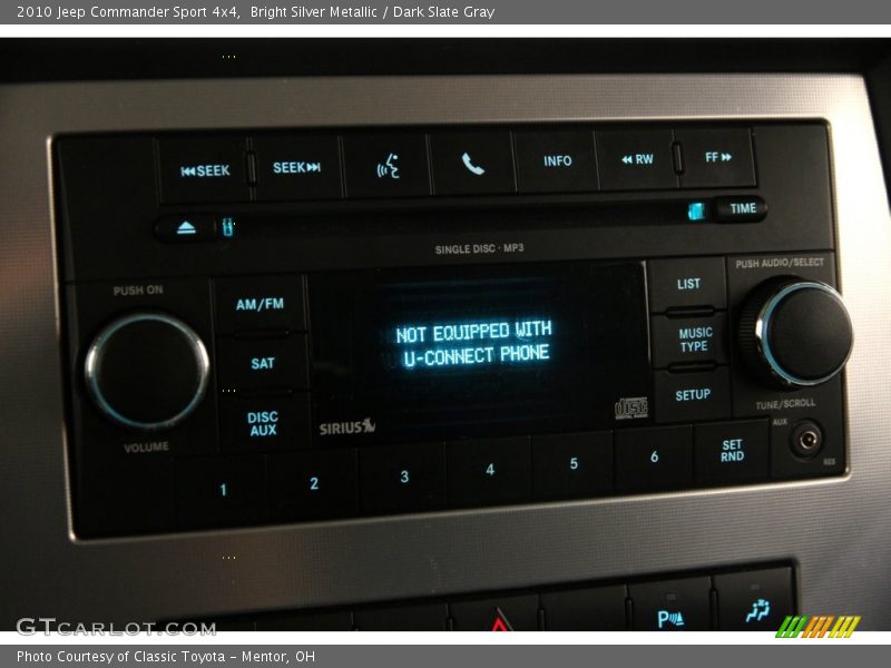 Bright Silver Metallic / Dark Slate Gray 2010 Jeep Commander Sport 4x4