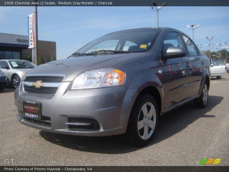 Medium Gray Metallic / Charcoal 2008 Chevrolet Aveo LS Sedan