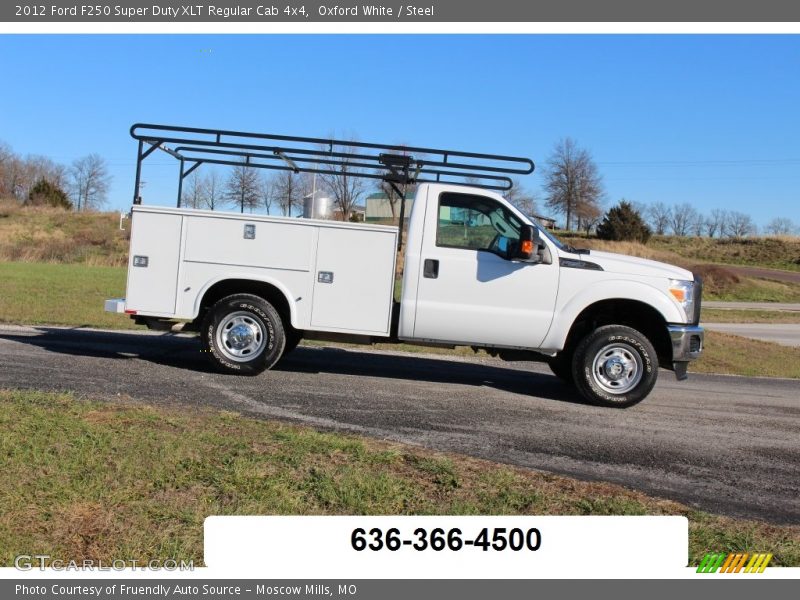 Oxford White / Steel 2012 Ford F250 Super Duty XLT Regular Cab 4x4
