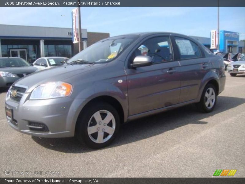 Medium Gray Metallic / Charcoal 2008 Chevrolet Aveo LS Sedan