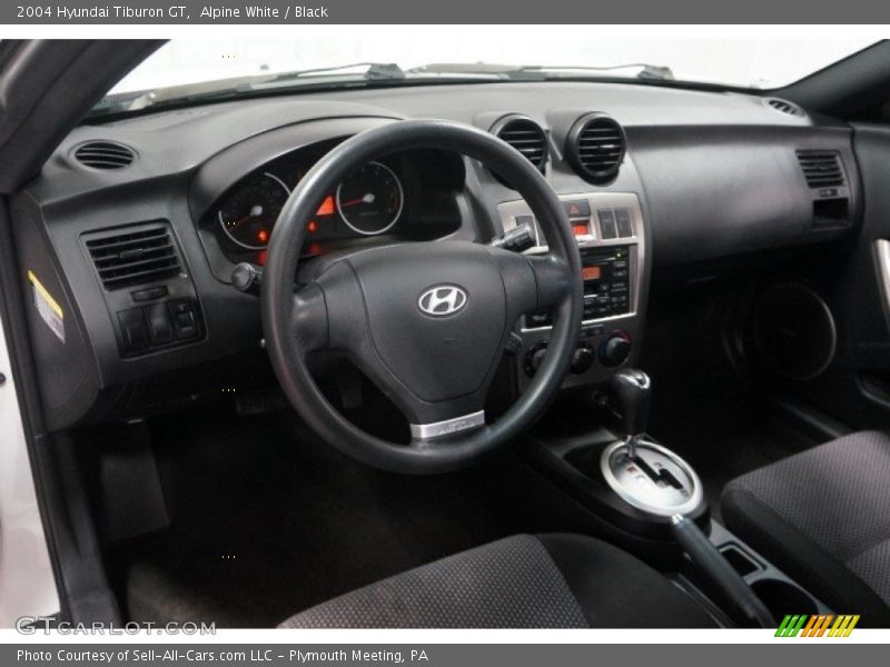 Alpine White / Black 2004 Hyundai Tiburon GT