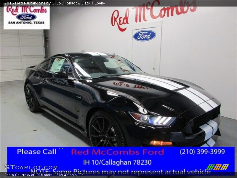 Shadow Black / Ebony 2016 Ford Mustang Shelby GT350