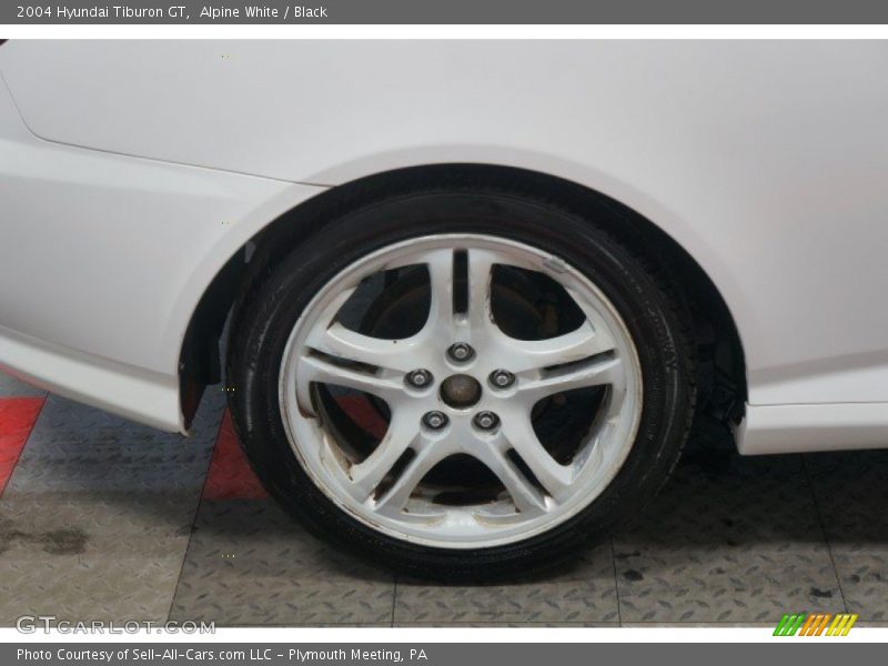 Alpine White / Black 2004 Hyundai Tiburon GT