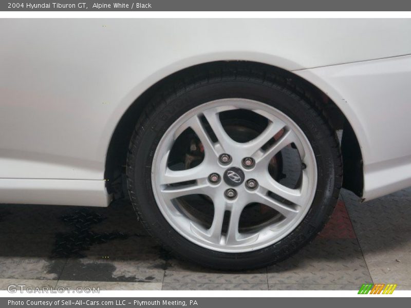 Alpine White / Black 2004 Hyundai Tiburon GT