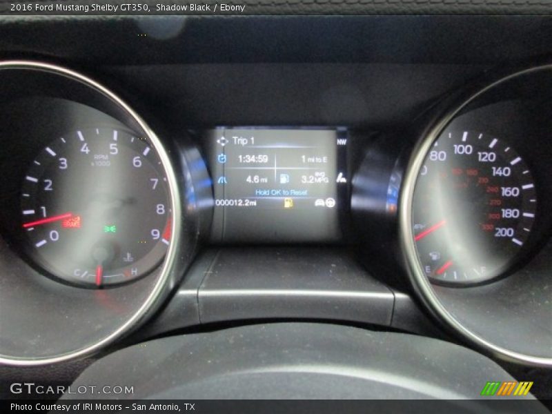  2016 Mustang Shelby GT350 Shelby GT350 Gauges