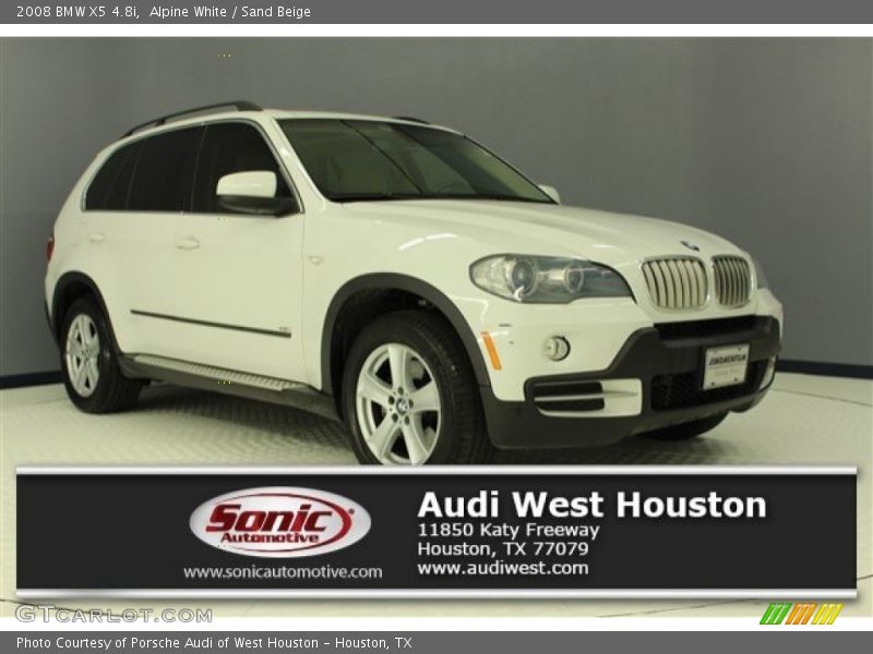 Alpine White / Sand Beige 2008 BMW X5 4.8i