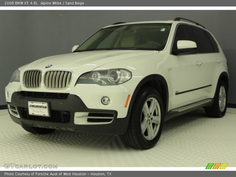 Alpine White / Sand Beige 2008 BMW X5 4.8i