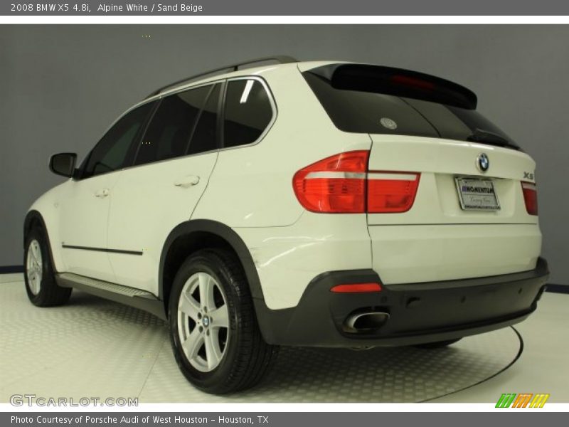 Alpine White / Sand Beige 2008 BMW X5 4.8i