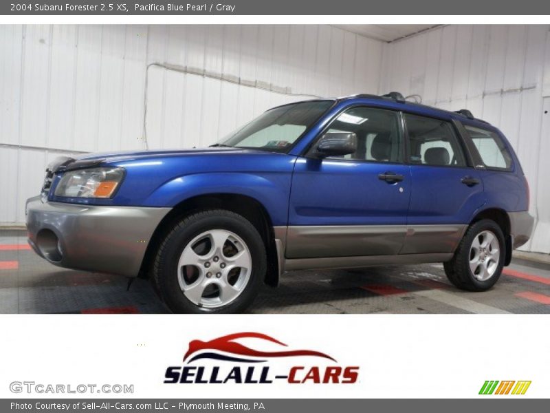Pacifica Blue Pearl / Gray 2004 Subaru Forester 2.5 XS