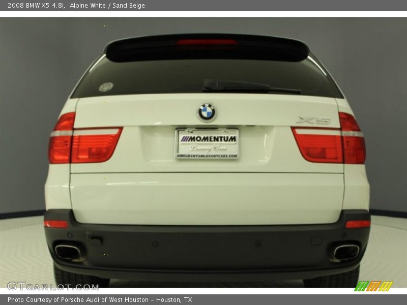 Alpine White / Sand Beige 2008 BMW X5 4.8i