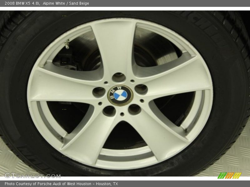 Alpine White / Sand Beige 2008 BMW X5 4.8i