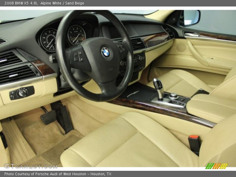 Alpine White / Sand Beige 2008 BMW X5 4.8i