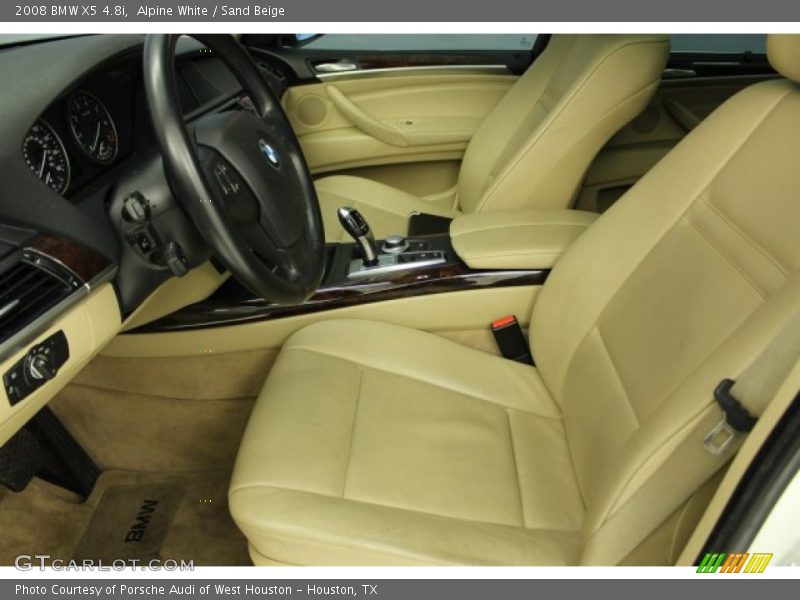Alpine White / Sand Beige 2008 BMW X5 4.8i