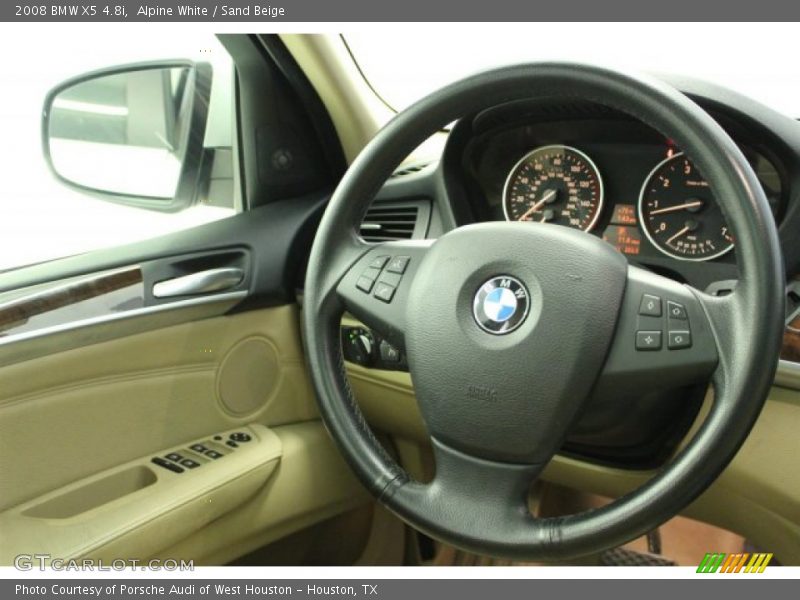 Alpine White / Sand Beige 2008 BMW X5 4.8i