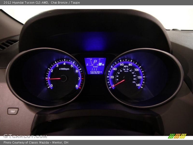 Chai Bronze / Taupe 2012 Hyundai Tucson GLS AWD