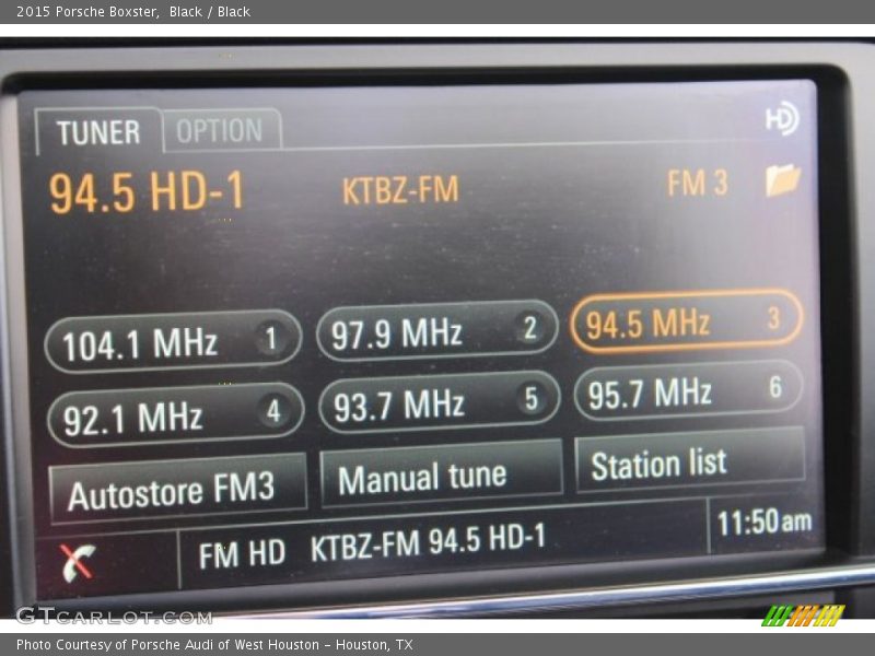 Black / Black 2015 Porsche Boxster