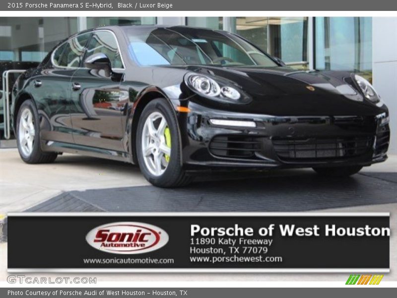 Black / Luxor Beige 2015 Porsche Panamera S E-Hybrid