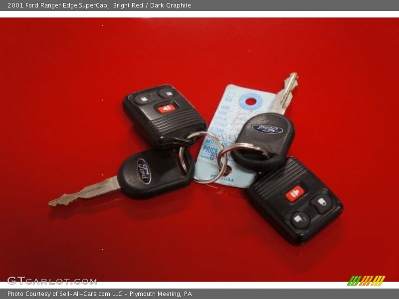 Bright Red / Dark Graphite 2001 Ford Ranger Edge SuperCab