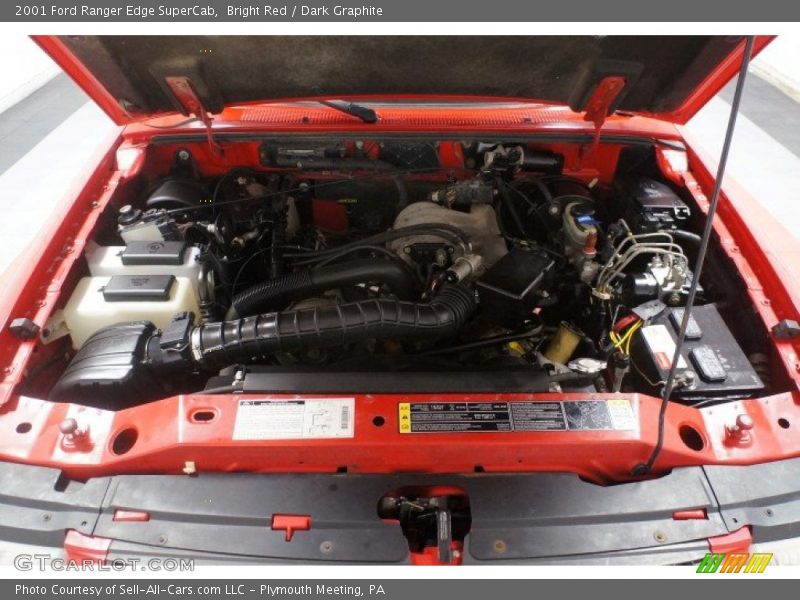 Bright Red / Dark Graphite 2001 Ford Ranger Edge SuperCab