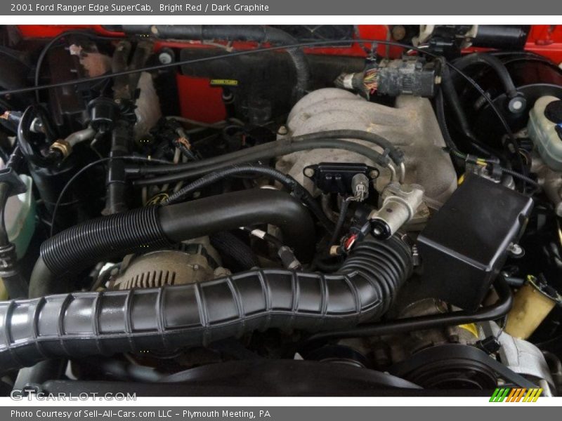 Bright Red / Dark Graphite 2001 Ford Ranger Edge SuperCab
