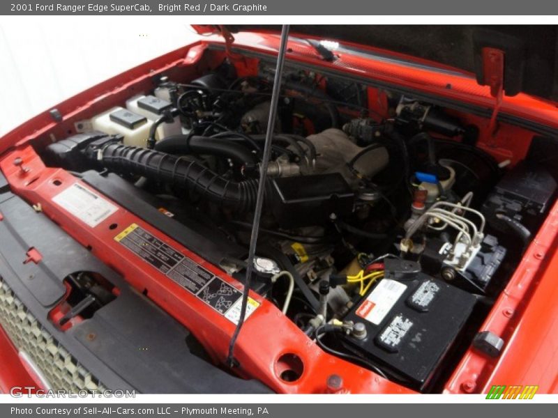Bright Red / Dark Graphite 2001 Ford Ranger Edge SuperCab