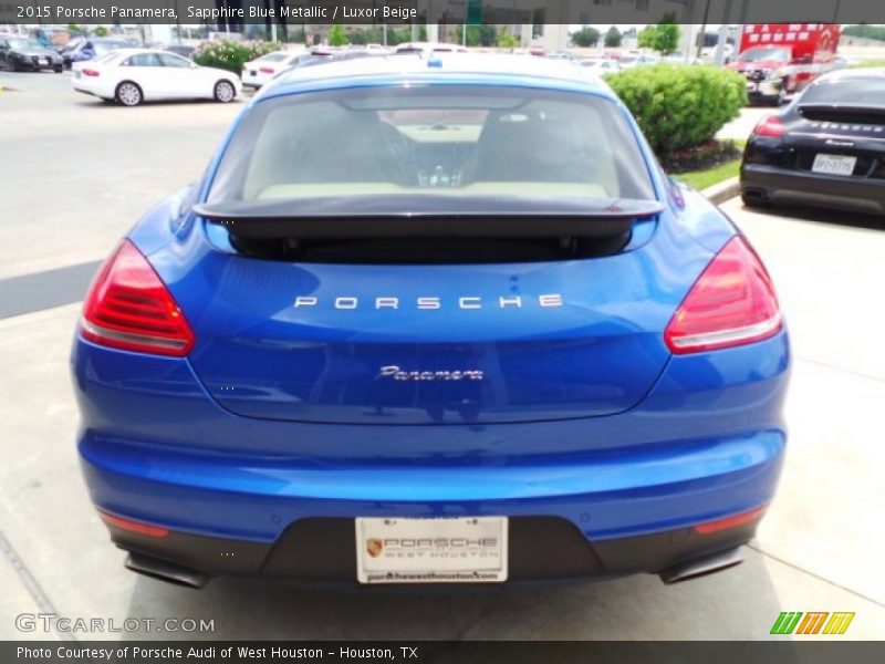 Sapphire Blue Metallic / Luxor Beige 2015 Porsche Panamera