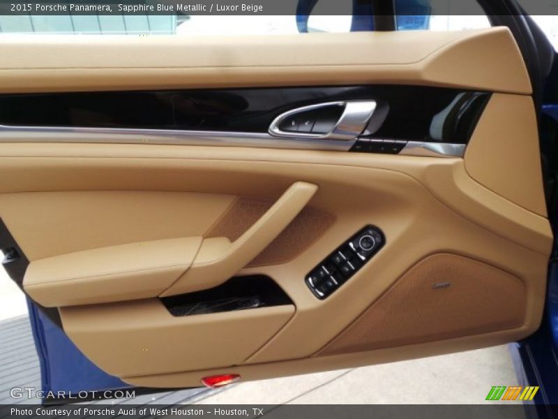 Sapphire Blue Metallic / Luxor Beige 2015 Porsche Panamera