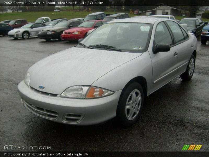 Ultra Silver Metallic / Graphite 2002 Chevrolet Cavalier LS Sedan