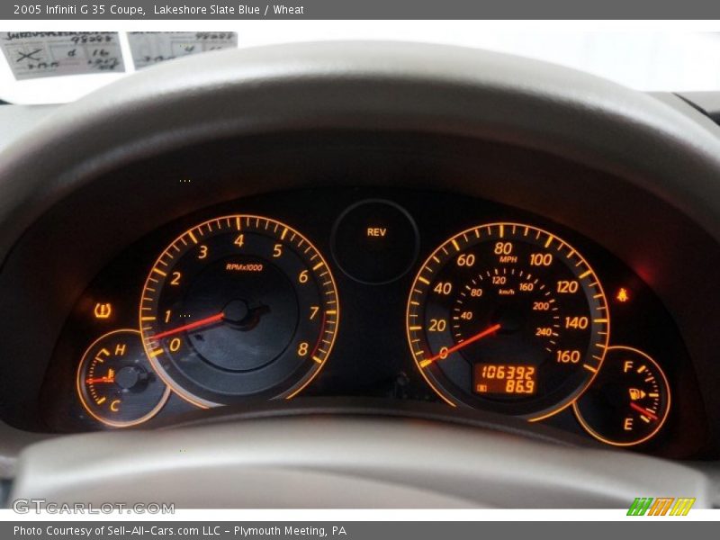 Lakeshore Slate Blue / Wheat 2005 Infiniti G 35 Coupe