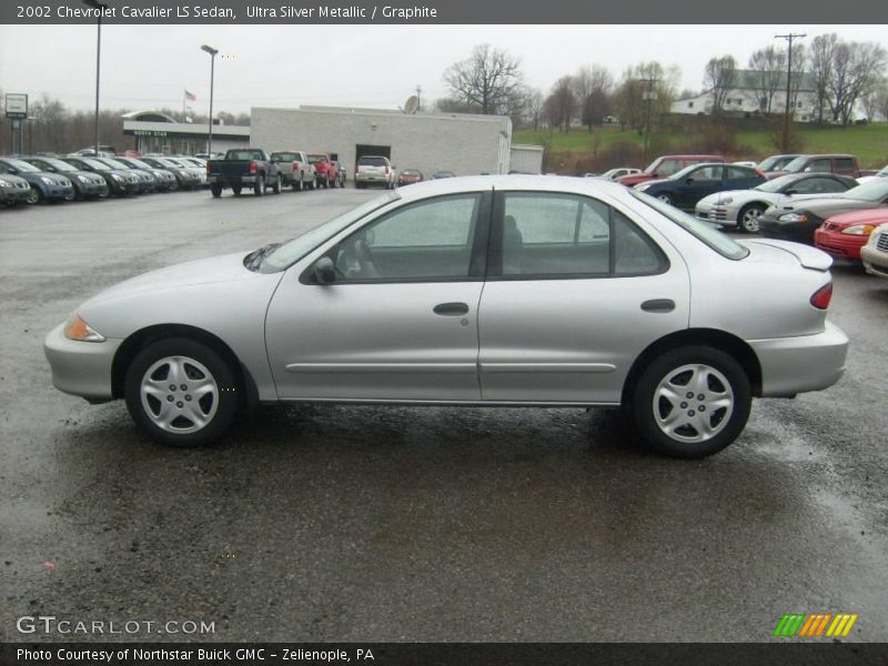 Ultra Silver Metallic / Graphite 2002 Chevrolet Cavalier LS Sedan