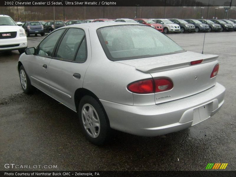 Ultra Silver Metallic / Graphite 2002 Chevrolet Cavalier LS Sedan