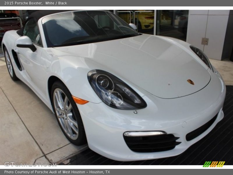 White / Black 2015 Porsche Boxster