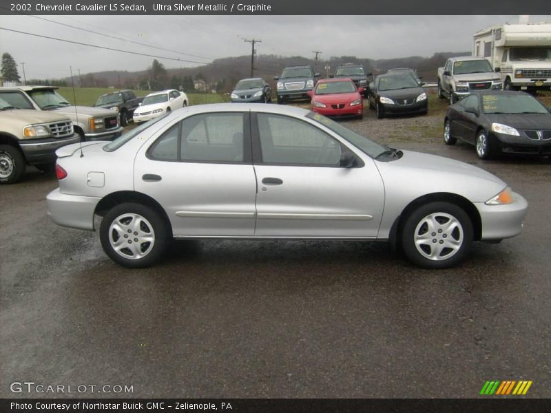 Ultra Silver Metallic / Graphite 2002 Chevrolet Cavalier LS Sedan