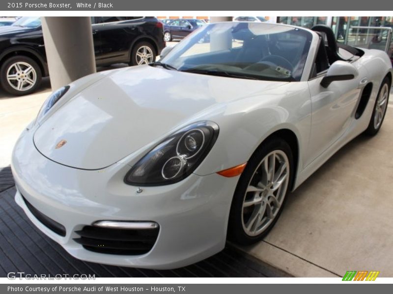 White / Black 2015 Porsche Boxster