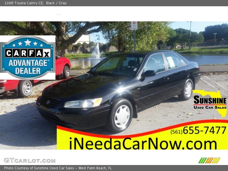 Black / Gray 1998 Toyota Camry CE