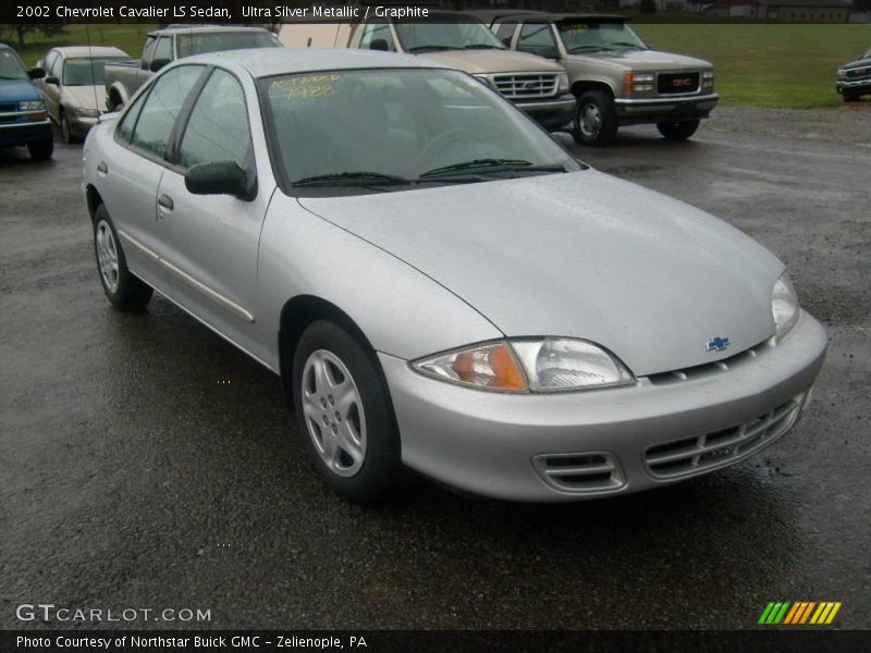 Ultra Silver Metallic / Graphite 2002 Chevrolet Cavalier LS Sedan