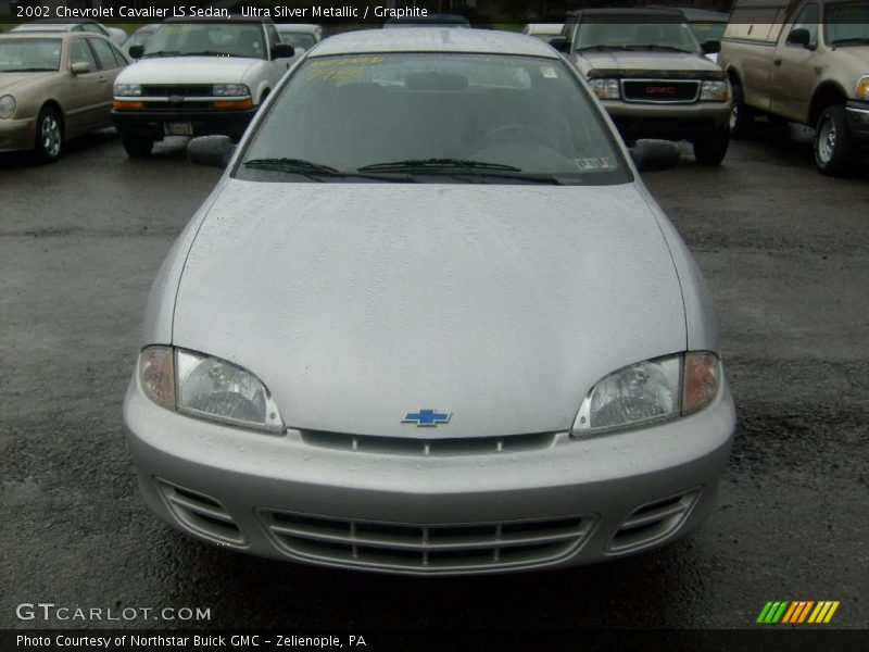 Ultra Silver Metallic / Graphite 2002 Chevrolet Cavalier LS Sedan